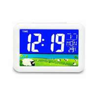 7002WJ Fehér LCD kijelzős ébresztőóra 6186498