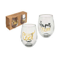 Pohár, "Super Mom & Daddy Cool" felirattal 750046