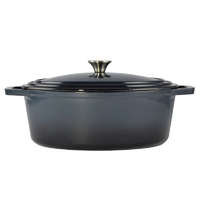 Perfect Home Zománcozott öntöttvas kacsasütő 32 cm Acélkék 92142