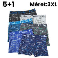 5+1 Férfi mintás boxer XXXL D5111-8
