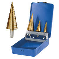 Lépcsős fémfúró, 3db-os készlet TIN HSS E20090