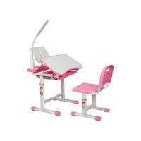  Állítható magasságú, többfunkciós, gyerek íróasztal rózsaszín HOP1001317-2