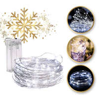 Fényfüzér 20 LED-es hideg fehér lámpa dróton – LAMP25B