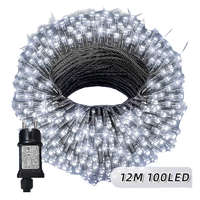 Karácsonyi LED fényfüzér – 12 m, 100 LED, hideg fehér QA3709463-6