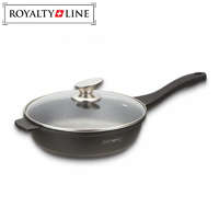 Royalty Line RL-BDF28ML Márvány bevonatú főzőedény üvegfedéllel 28 cm