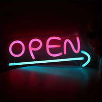 Neon LED világító dekoráció - "Open" felirat UJA5522