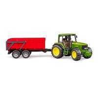  BRUDER Traktor - JOHN DEERE 02057, billenthető pótkocsival - 02057 1:16