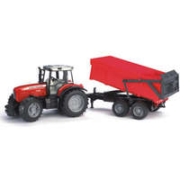  BRUDER Traktor - Massey Ferguson 02045, pótkocsival - BRUDER 02045 1:16