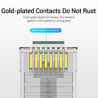 Vention Vention UTP (Cat.6 ,RJ45,átlátszó) 10db, csatlakozó