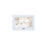 Dahua IP video kaputelefon - VTH2621GW-P (beltéri egység, 7" touch screen, 1024x600, PoE, SD, I/O, H.265, fehér)