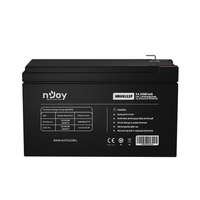 NJOY Szünetmentes akkumulátor - HR09122F (12V/9Ah, High Rate Discharge, Long-life, T2/F2, zárt, gondozás mentes, AGM)