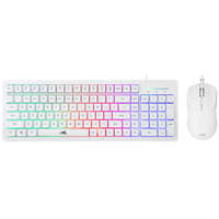 Baracuda BGC-011W ORCA WHITE - Billentyűzet, egér gamer csomag - Fehér - US