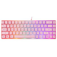 White Shark GK-2201P-US RONIN vezetékes membrán gamer billentyűzet - rózsaszín - US