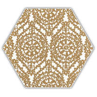 Paradyz My Way Shiny Lines Gold Hexagon Inserto A 19,8x17,1