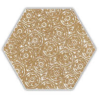 Paradyz My Way Shiny Lines Gold Hexagon Inserto F 19,8x17,1