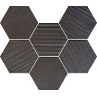 TUBADZINcsempékpadlólapok Tubadzin Horizon HEX Black 28,9x22,1 mozaik