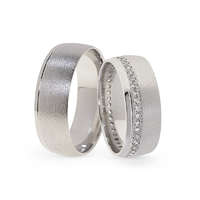 KARIKAGYŰRŰ PÁRBAN 14K ARANY 12,5 GR, CIRKÓNIA KŐVEL