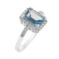 Capri Idill of Saint-Tropez Topáz 925 Ezüst 1.8 ct eljegyzési gyűrű