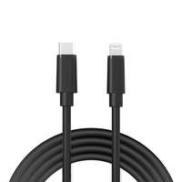 OEM Töltő és adatkábel Apple készülékekhez Lightning - Usb 100cm 2A Fekete