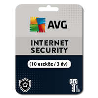 AVG AVG Internet Security (10 eszköz / 3 év) (Elektronikus licenc)