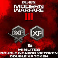 Activision Call of Duty: Modern Warfare III - 15 Minutes Double XP Token + 15 Minutes Double Weapon XP Token (DLC) (Digitális kulcs - PC/PlayStation 4/PlayStation 5/Xbox One/Xbox Series X/S)