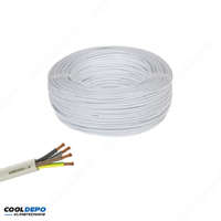  MT 4x1 kábel (H05VV-F) MTK sodrott réz vezeték fehér, 100m/tekercs