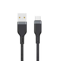 WIWU WIWU Platinum PT02 braided kábel USB / USB-C 3M fekete
