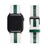 XPRO Xprotector XPRO Apple Watch bőr szíj Fehér / Sötétzöld 42mm/44mm/45mm/49mm