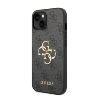 Guess Guess 4G Big Metal Logo Apple iPhone 15 hátlap tok, szürke