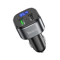 Hoco Hoco E67 FM transmiter + autós töltő, 2xUSB QC3.0 18W, fekete