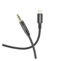 Hoco Hoco UPA19 Audio Jack 3,5mm - Lightning ( 8-pin ) kábel, 1m, fekete