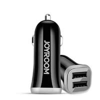 JoyRoom JoyRoom C-M216 autós gyorstöltő adapter + microUSB kábel, 2XUSB, 5V/3.1A, fekete