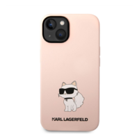 Karl Lagerfeld Karl Lagerfeld Liquid Choupette NFT szilikon hátlap tok Apple iPhone 14 Plus, rózsaszín