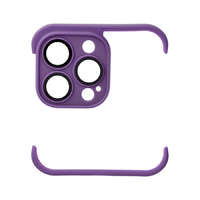 Utángyártott Mini bumper szilikon tok, Apple iPhone 13 Pro, lila