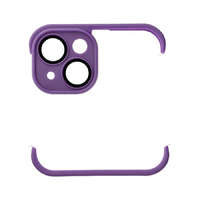 Utángyártott Mini bumper szilikon tok, Apple iPhone 14, lila