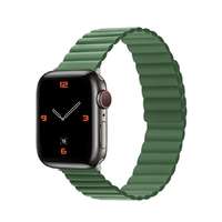 Phoner Phoner Rever Apple Watch forgatható mágneses szilikon szíj, 49/45/44/42mm, M/L, zöld