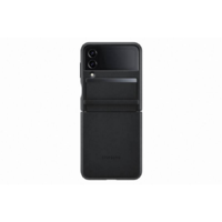 Samsung Samsung Galaxy Z Flip4 Flap Leather Cover gyári bőr tok, fekete, EF-VF721LB