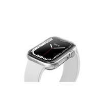 Uniq Uniq Glase Dual Pack Apple Watch S8/S7 41mm szilikon tok, átlátszó/fekete