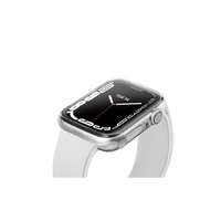 Uniq Uniq Glase Dual Pack Apple Watch S8/S7 45mm szilikon tok, átlátszó/fekete
