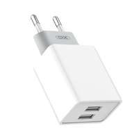 XO XO L65 hálózati gyorstöltő adapter, USB, 2,4A, USB-C kábellel, fehér