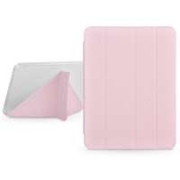 Devia Apple iPad 10.2 (2019/2020/2021) tablet tok (Smart Case) on/off funkcióval, Apple Pencil tartóval - Devia Gremlin Series Case With Pencil Slot - pink