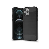 Haffner Apple iPhone 12/12 Pro szilikon hátlap - Carbon - fekete