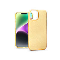 Haffner Apple iPhone 14 szilikon hátlap - Glitter - arany