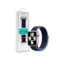 Devia Apple Watch szövet sport szíj - Devia Nylon Woven Deluxe Series Sport3 Watch Loop - 42/44/45/49 mm - deep navy
