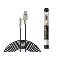 Devia Devia USB - Lightning adat- és töltőkábel 1 m-es vezetékkel - Devia Tube Mars Series Cable With Lightning - 5V/2,1A - fekete