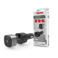 Hama HAMA Bluetooth audio vevőegység autókhoz, 3,5 mm-es csatlakozóval, USB töltéssel- HAMA Bluetooth Receiver with 3.5 mm Plug - fekete/ezüst