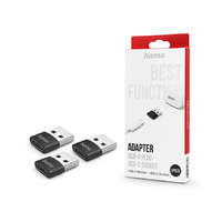 Hama HAMA USB Type-C - USB-A adapter - HAMA Adapter USB-A Plug - USB-C Socket - 3 db/csomag - fekete