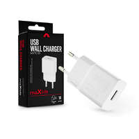 Maxlife Maxlife USB hálózati töltő adapter - Maxlife MXTC-01 USB Wall Charger - 5V/1A - fehér