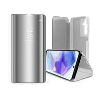Haffner Smart Clear View oldalra nyíló flipes tok - Samsung SM-A556 Galaxy A55 - ezüst