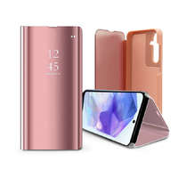 Haffner Smart Clear View oldalra nyíló flipes tok - Samsung SM-A556 Galaxy A55 - rózsaszín